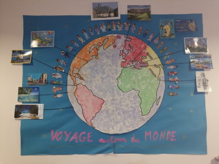 Clôture du projet “voyage autour du monde” (PS-MS) – Ecole Saint Joseph